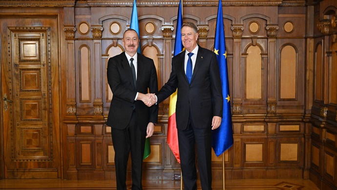 lham Əliyevin Rumıniya Prezidenti Klaus Yohannis ilə görüşü olub