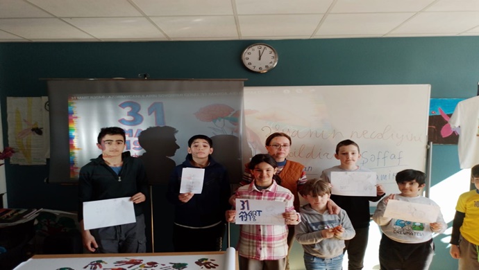 Oslodakı Azərbaycan məktəbində 31 Mart soyqırımından bəhs edilib