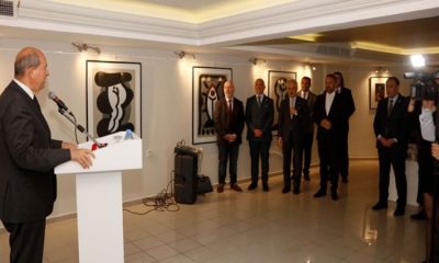 Cumhurbaşkanı Ersin Tatar, Yakın Doğu Üniversitesi, Güzel Sanatlar Mart Sergisi’nin açılışına katıldı
