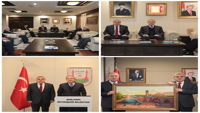 TBMM MİLLİ SAVUNMA KOMİSYONU BAŞKANI HULUSİ AKAR’DAN BAŞKAN BEYAZGÜL’E ZİYARET