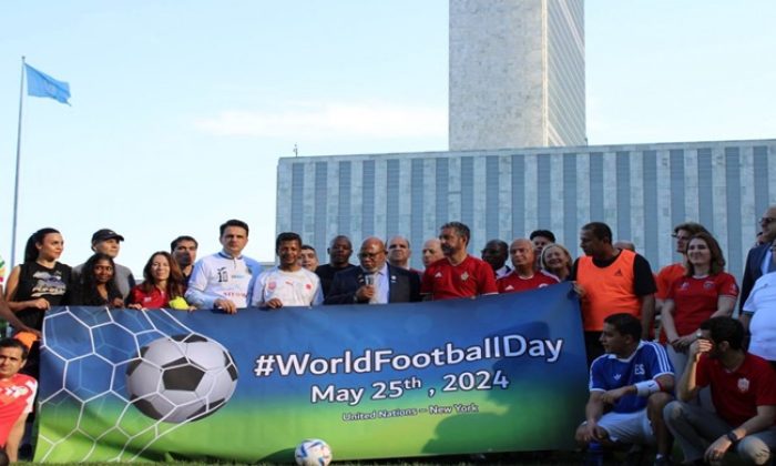 First celebration of the World Football Day at the UN