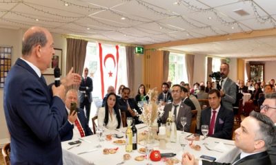 Cumhurbaşkanı Ersin Tatar onuruna Manchester’da resepsiyon düzenledi