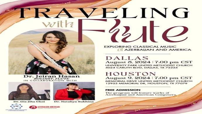 Azərbaycan əsilli amerikalı musiqiçinin “Fleyta ilə səyahət” adlı konserti keçirilib
