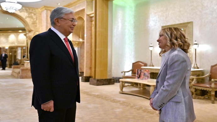 Kazakistan Cumhurbaşkanı, İtalya Bakanlar Kurulu Başkanı Giorgia Meloni ile görüştü