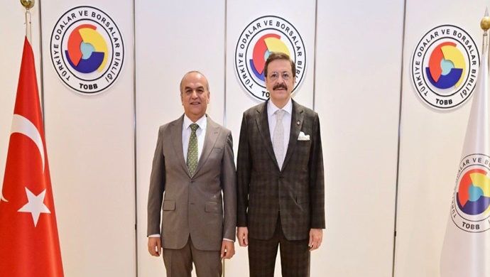 Büyükelçinin Türkiye Odalar ve Borsalar Birliği (TOBB) Başkanı ile görüşmesi