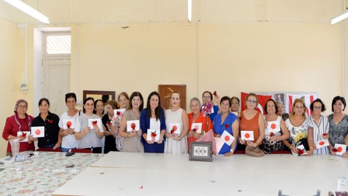 Cumhurbaşkanı Ersin Tatar’ın eşi Sibel Tatar, Güzelyurt, Akçay ve Doğancı’da yaşam boyu eğitim alan kursiyerlerle bir araya geldi