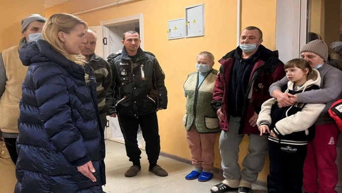 Birleşik Rusya, Seversk’ten (Kuzey Kore) tahliye edilen sakinlere insani yardım ulaştırdı