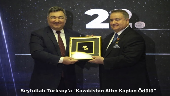 Seyfullah Türksoy’a “Kazakistan Altın Kaplan Ödülü”